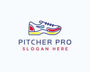 Running Jogging Shoes logo design