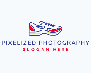 Running Jogging Shoes logo design