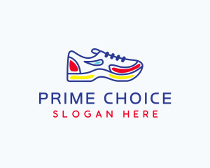 Running Jogging Shoes logo design