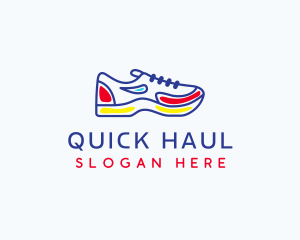 Running Jogging Shoes logo design