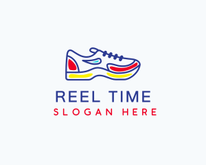 Running Jogging Shoes logo design