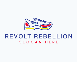 Running Jogging Shoes logo design