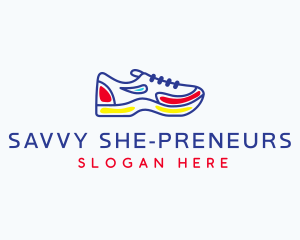 Running Jogging Shoes logo design