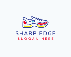 Running Jogging Shoes logo design