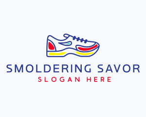 Running Jogging Shoes logo design