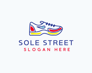 Running Jogging Shoes logo design