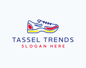 Running Jogging Shoes logo design