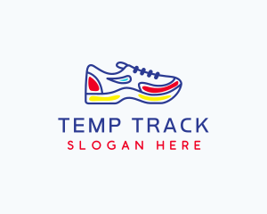 Running Jogging Shoes logo design