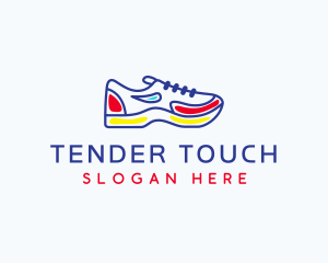 Running Jogging Shoes logo design