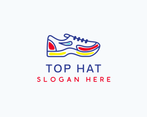 Running Jogging Shoes logo design