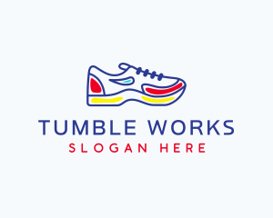 Running Jogging Shoes logo design