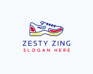 Running Jogging Shoes logo design