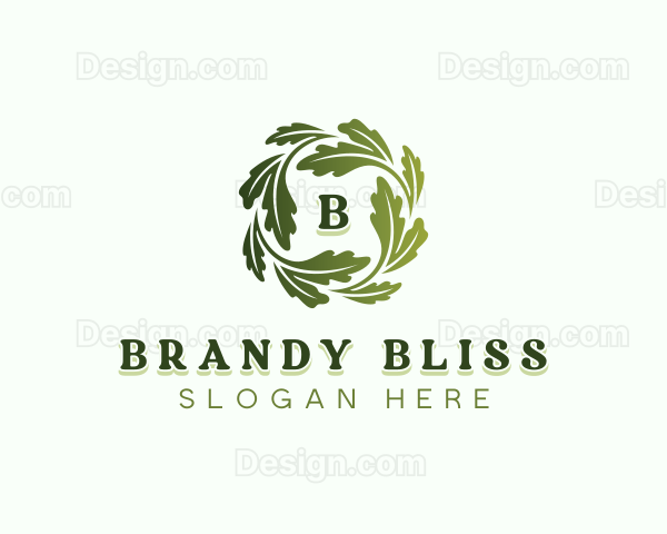 Vegan Natural Leaves Logo