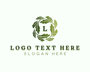 Vegan Natural Leaves Logo