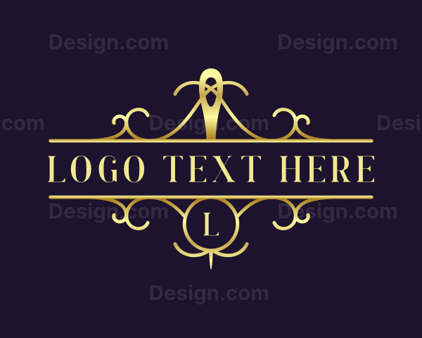 Elegant Needle Thread Logo