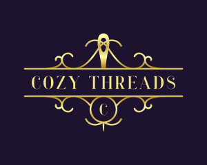 Elegant Needle Thread logo design