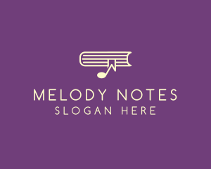 Bookmark Musical Note logo design