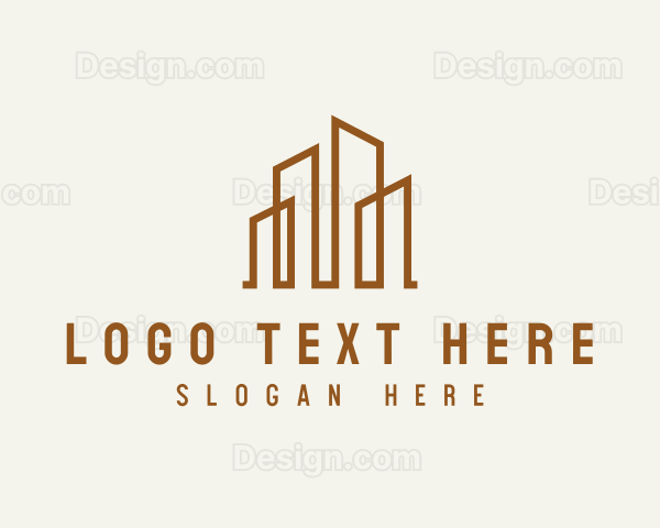 Luxury Hotel Building Logo