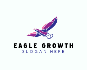 Avian Flying Eagle logo design