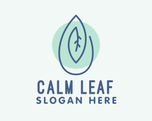 Organic Leaf Oil Extract  logo design