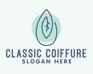 Organic Leaf Oil Extract  logo design