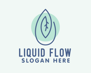 Organic Leaf Oil Extract  logo design