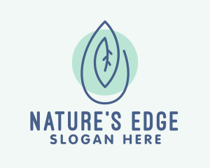 Organic Leaf Oil Extract  logo design