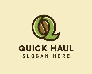 Coffee Bean Letter Q logo design