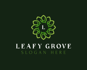 Nature Leaves Spa logo design