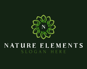 Nature Leaves Spa logo design