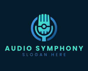 Multimedia Audio Microphone logo design