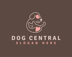 Pet Cat Dog logo design