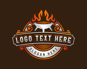 Barbecue Flame Grill logo