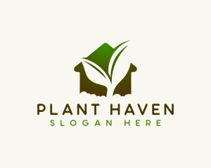 Landscaping Plant House logo design