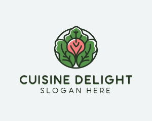 Radish Vegan Dining logo design