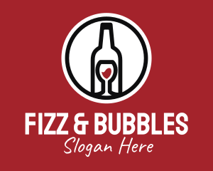 Wine Glass Bottle logo