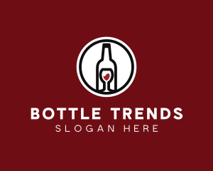 Wine Glass Bottle logo