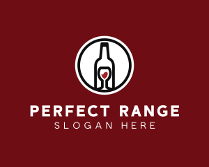 Wine Glass Bottle logo design