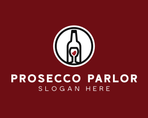 Wine Glass Bottle logo