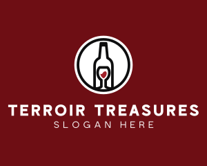 Wine Glass Bottle logo