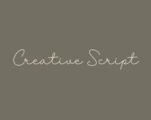 Elegant Script Handwriting logo design