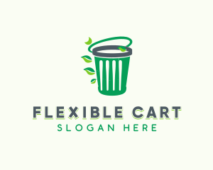 Eco Garbage Trash Bin Logo