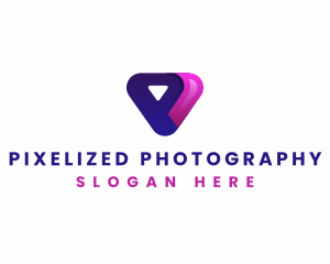 Creative Tech Media Letter P logo design