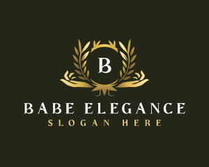 Luxury Hand Wellness logo design