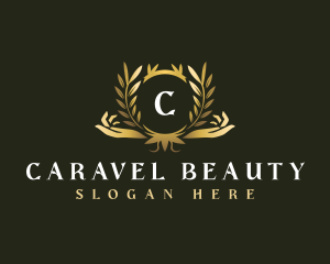 Luxury Hand Wellness logo design