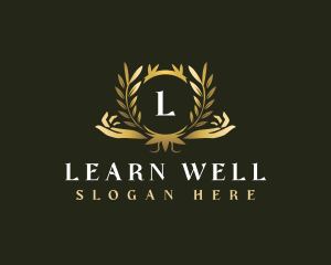 Luxury Hand Wellness logo design