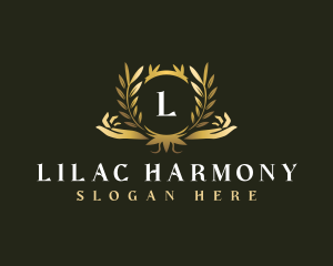 Luxury Hand Wellness logo design