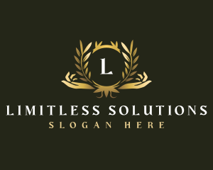 Luxury Hand Wellness logo design