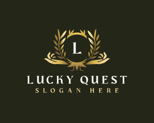 Luxury Hand Wellness logo design