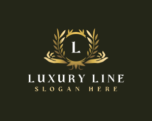 Luxury Hand Wellness logo design